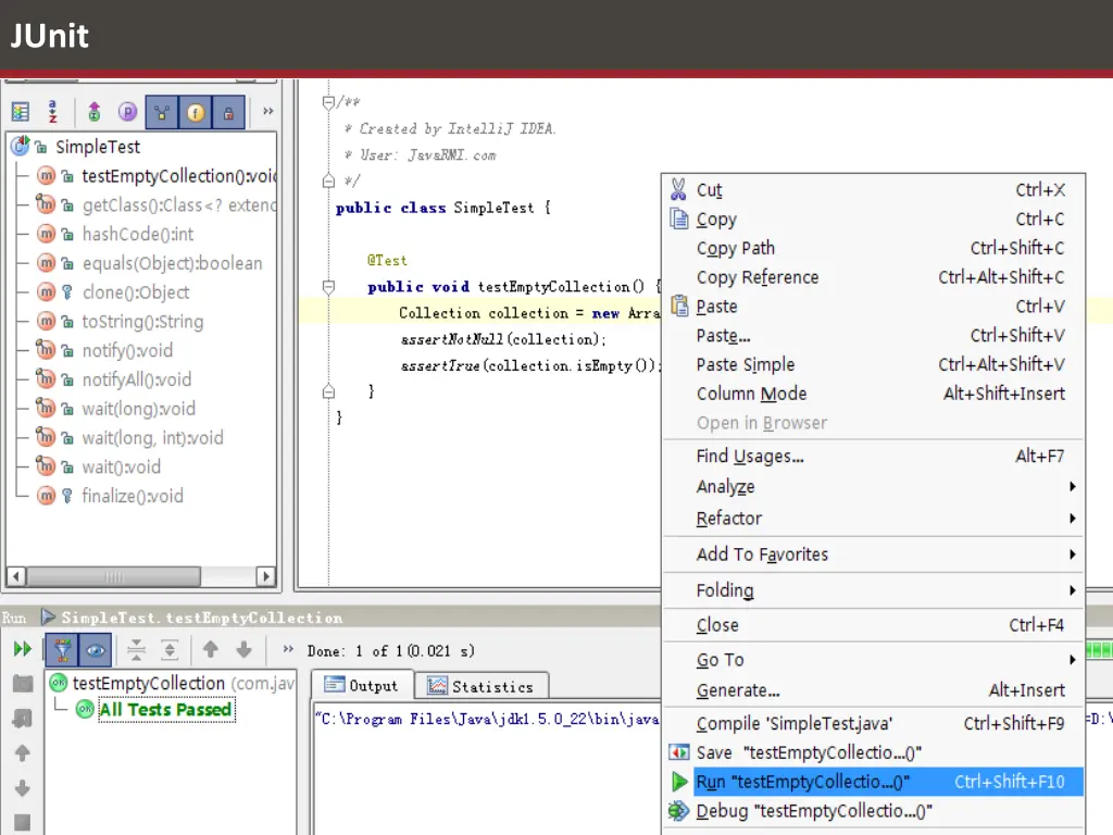 junit 1