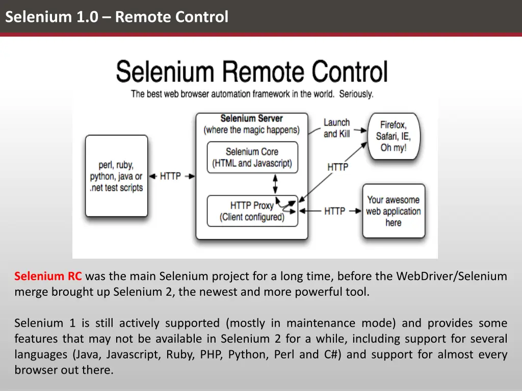 selenium 1 0 remote control