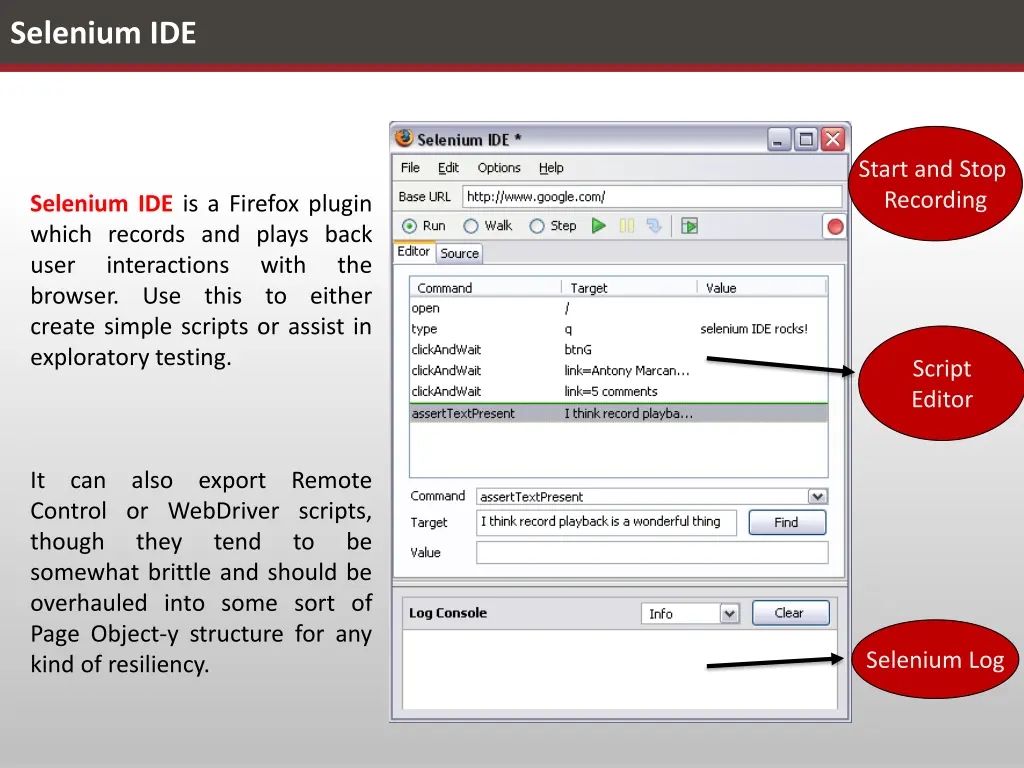 selenium ide