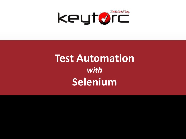 test automation with selenium