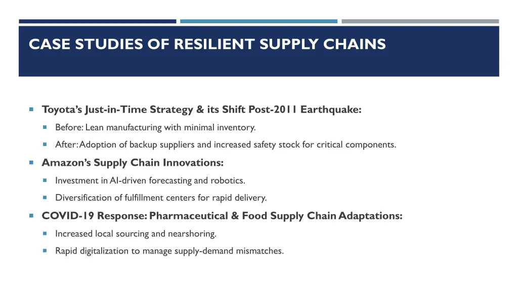 case studies of resilient supply chains
