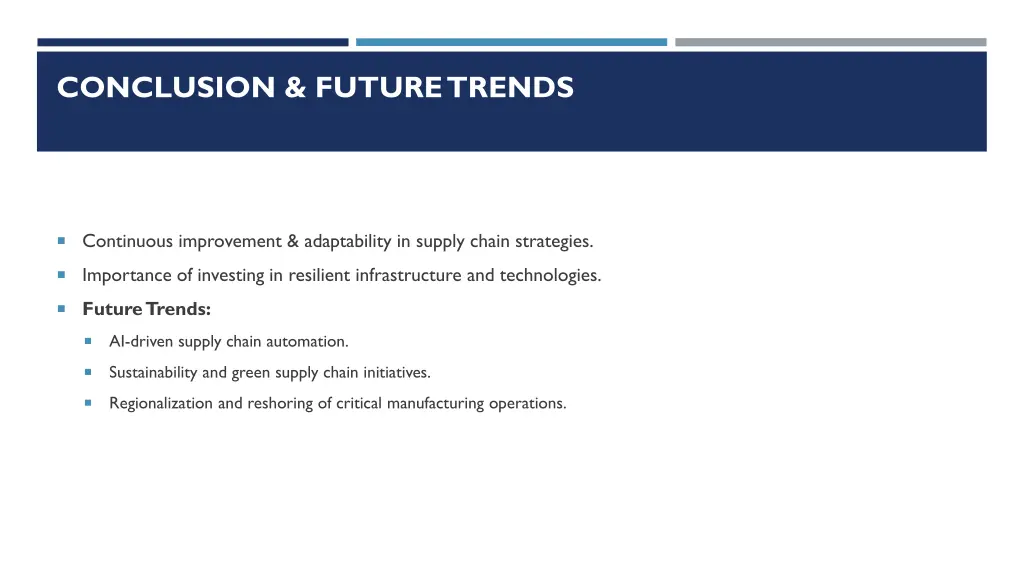 conclusion future trends