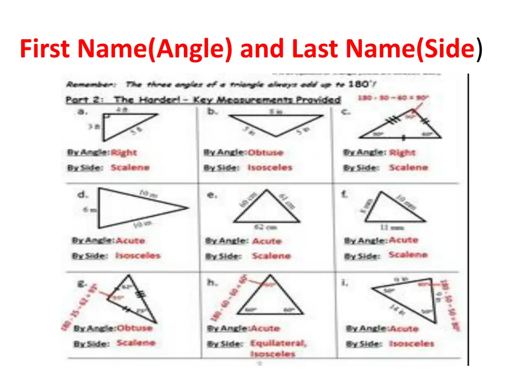 first name angle and last name side