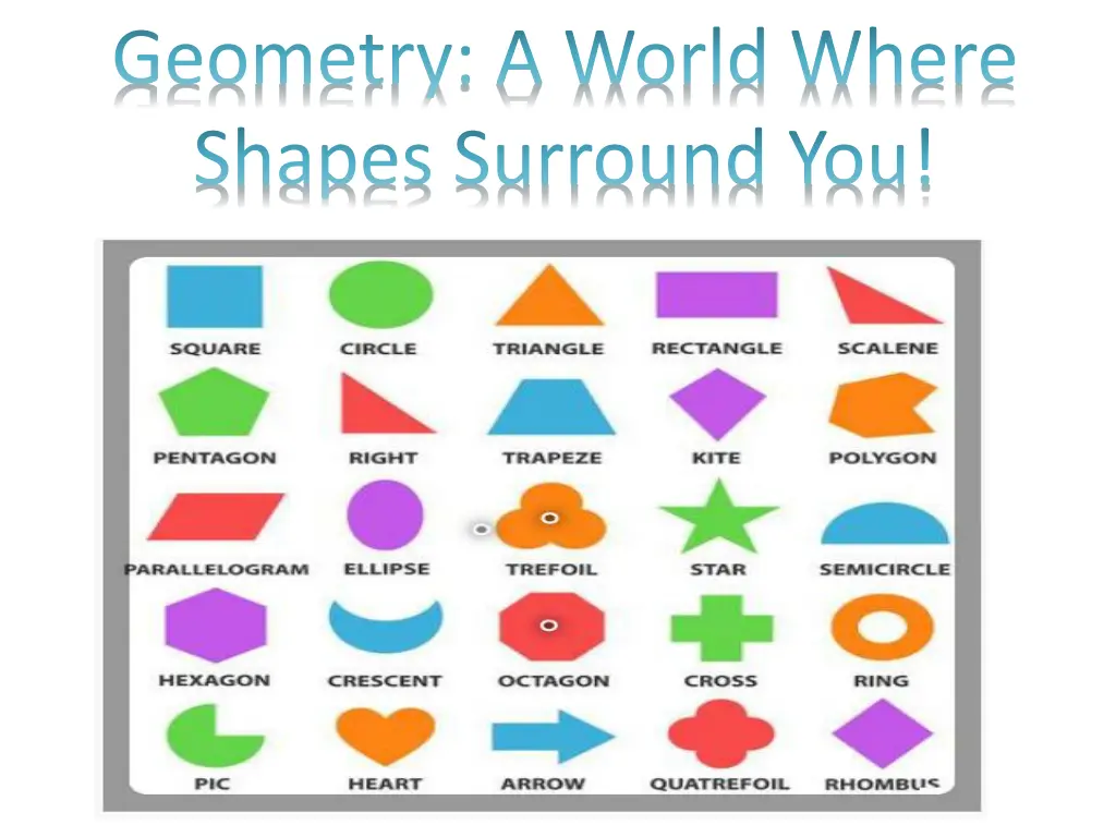 geometry a world where shapes surround you