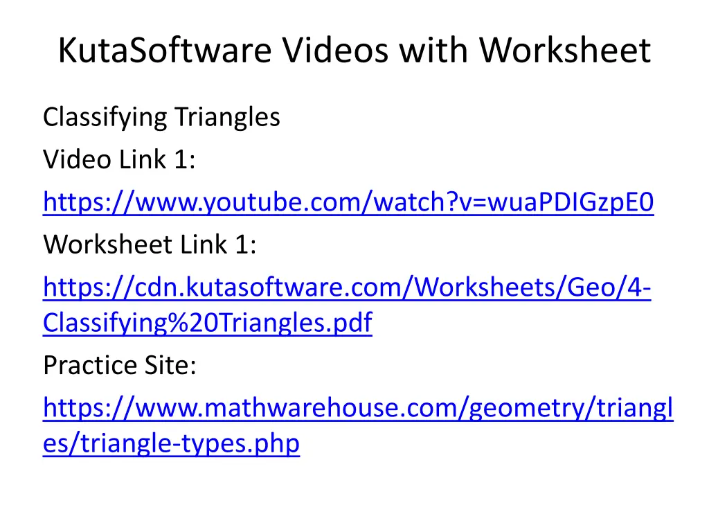 kutasoftware videos with worksheet 1
