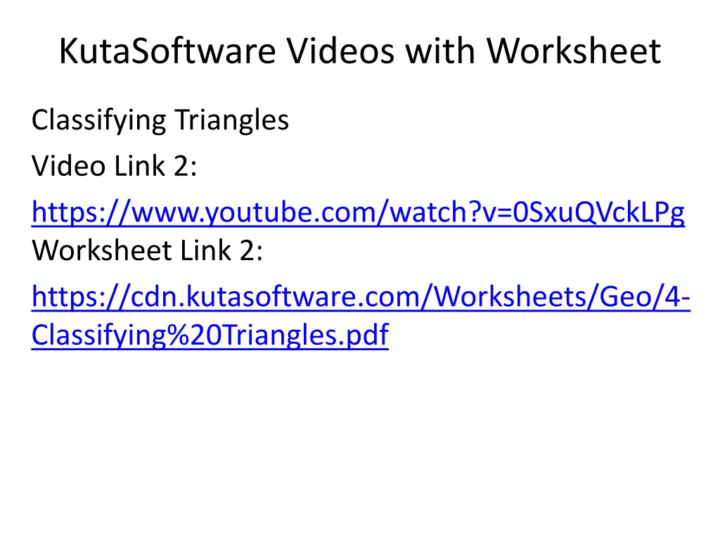 kutasoftware videos with worksheet 2