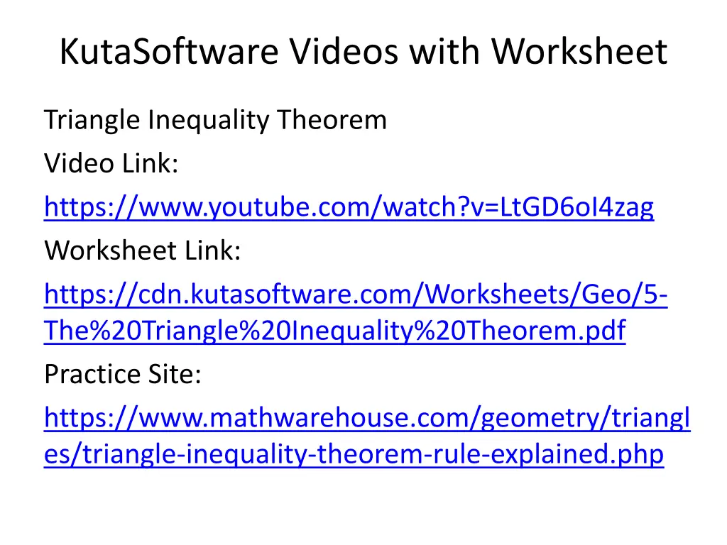 kutasoftware videos with worksheet