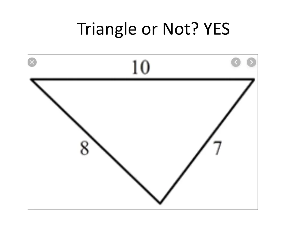 triangle or not yes 1
