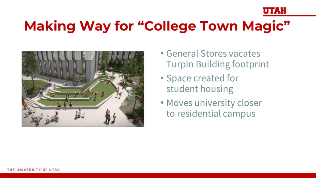 making way for college town magic