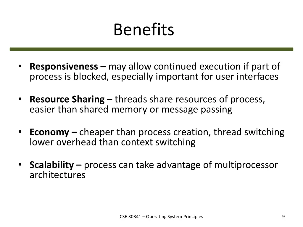 benefits