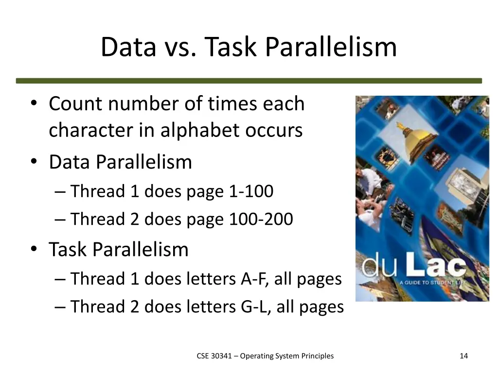 data vs task parallelism