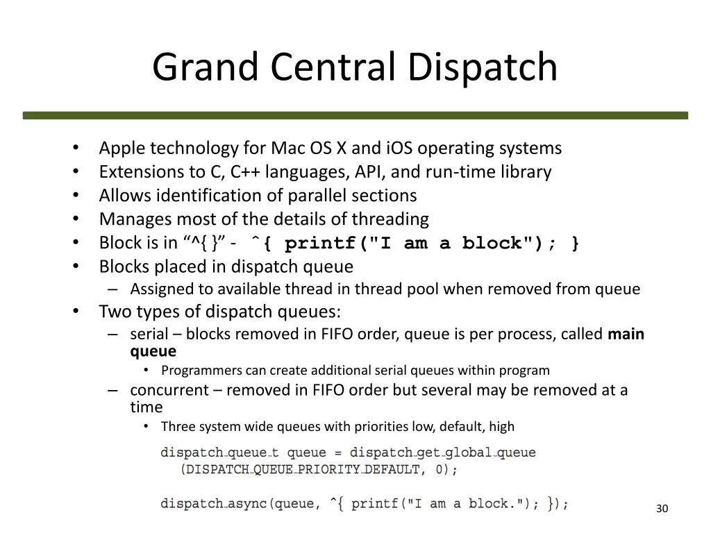 grand central dispatch