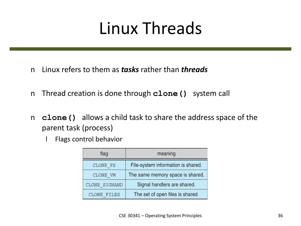 linux threads
