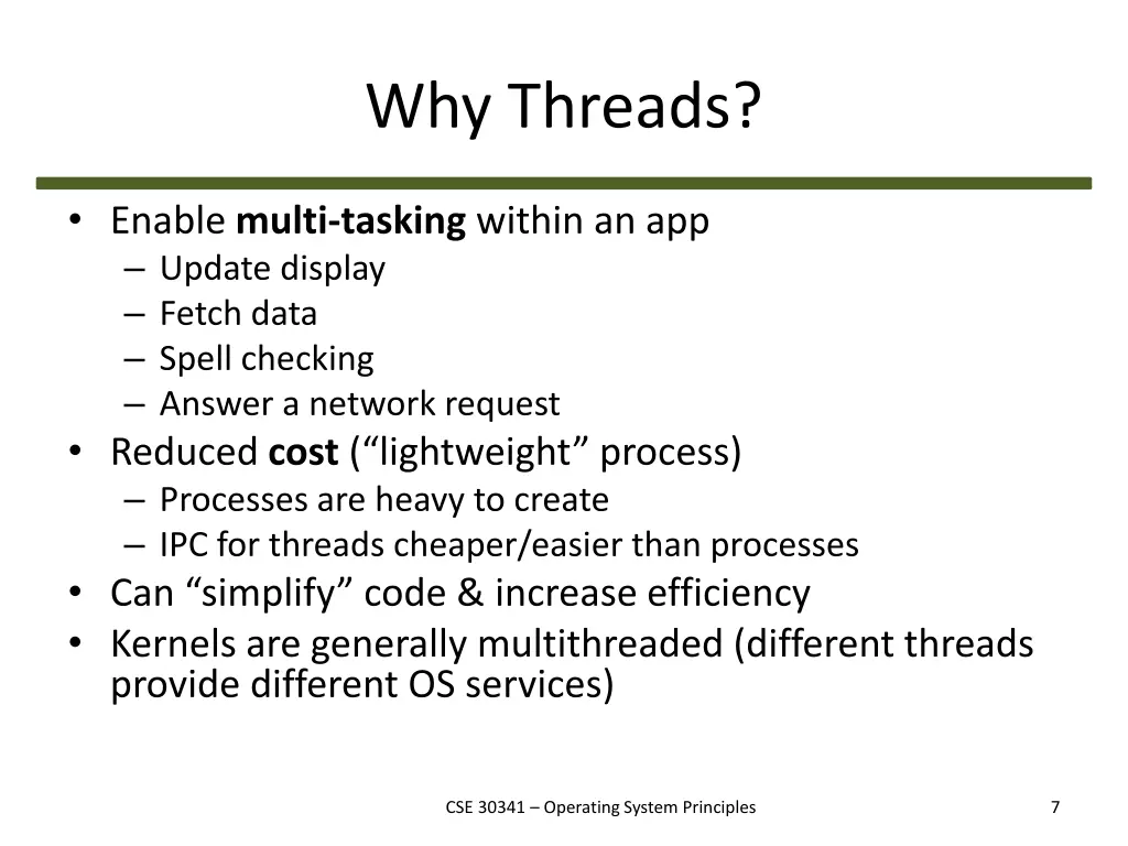why threads