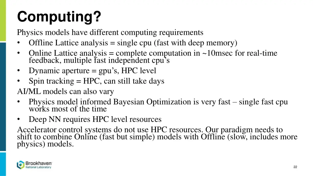 computing physics models have different computing