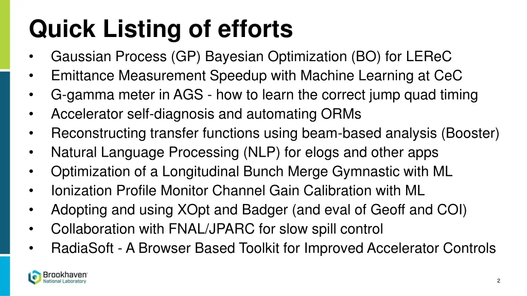 quick listing of efforts gaussian process