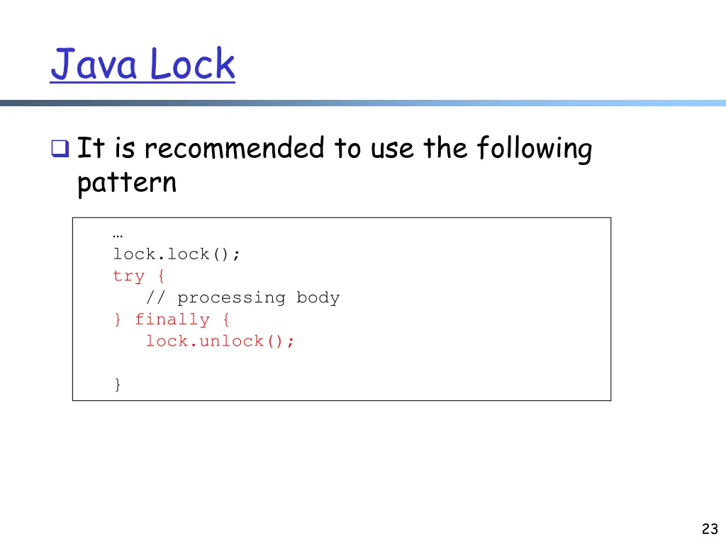 java lock 1