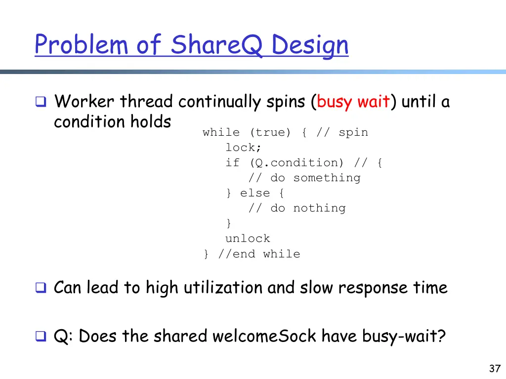 problem of shareq design
