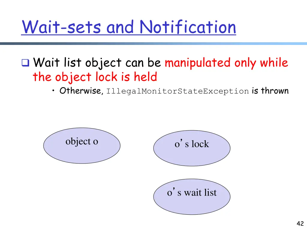 wait sets and notification 1