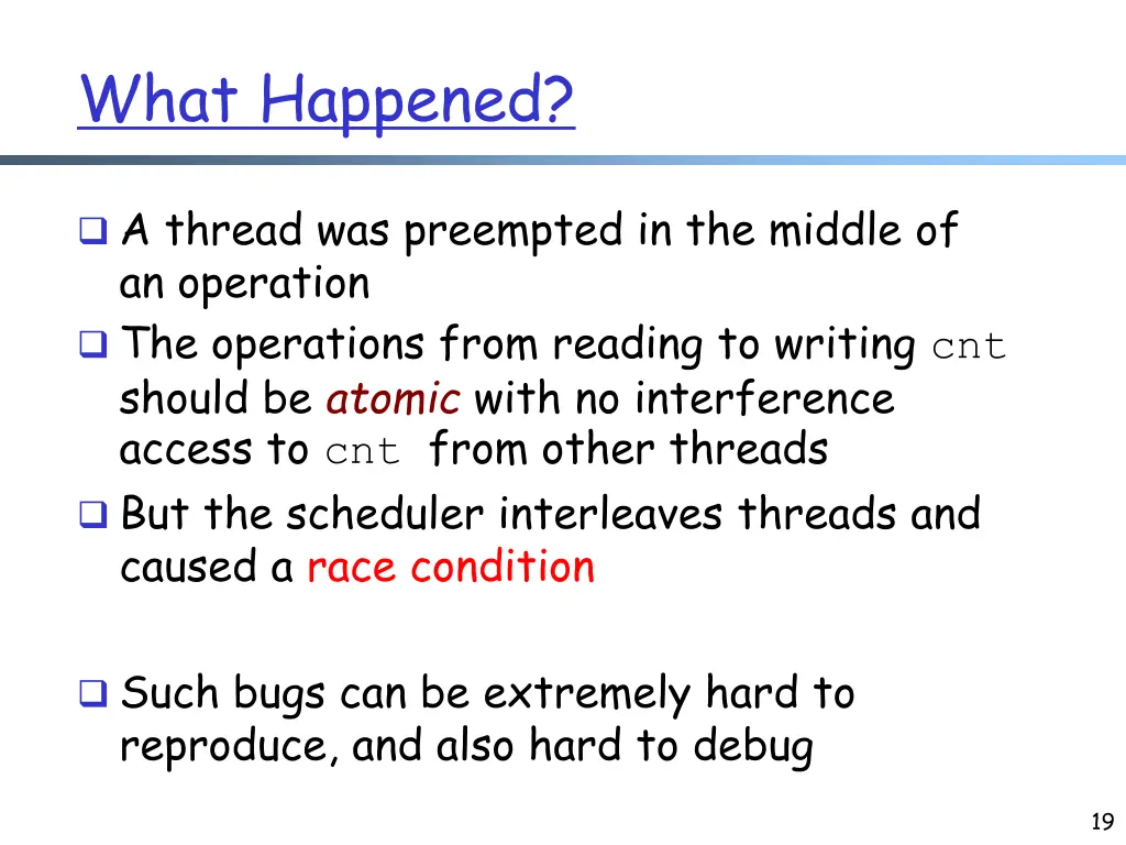what happened