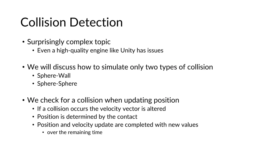collision detection