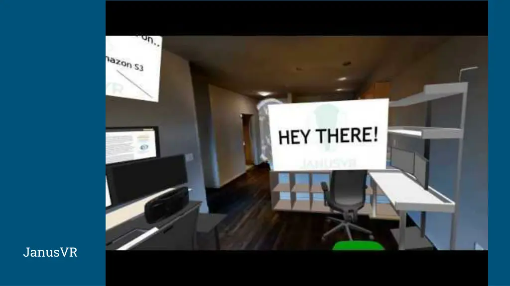 janusvr standing in a web page