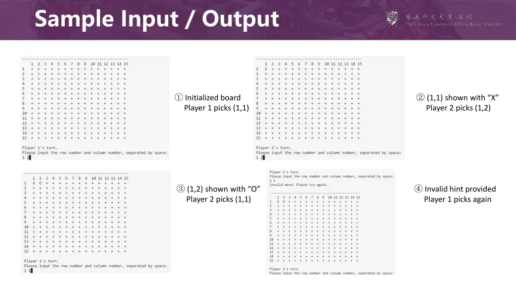 sample input output