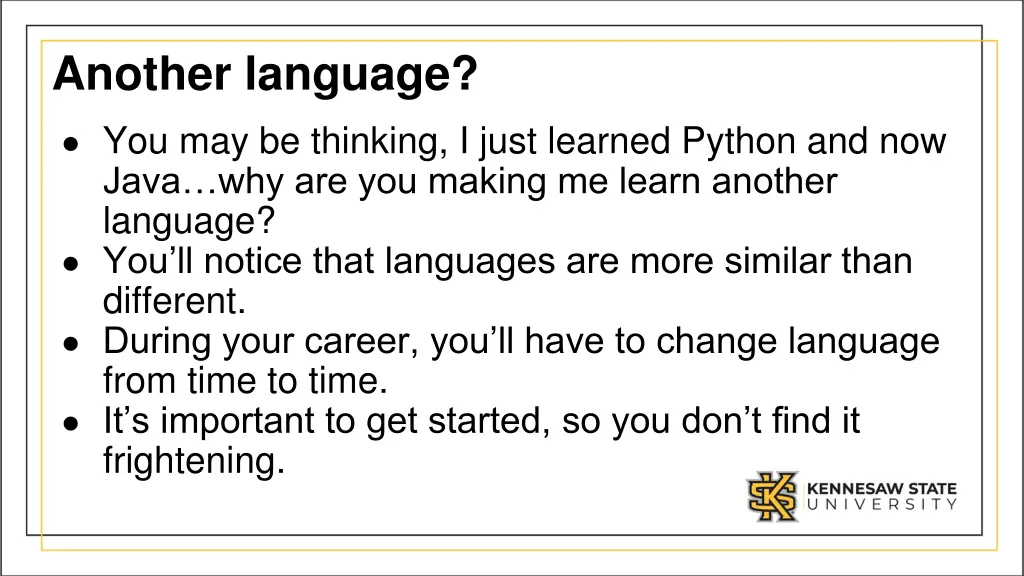 another language