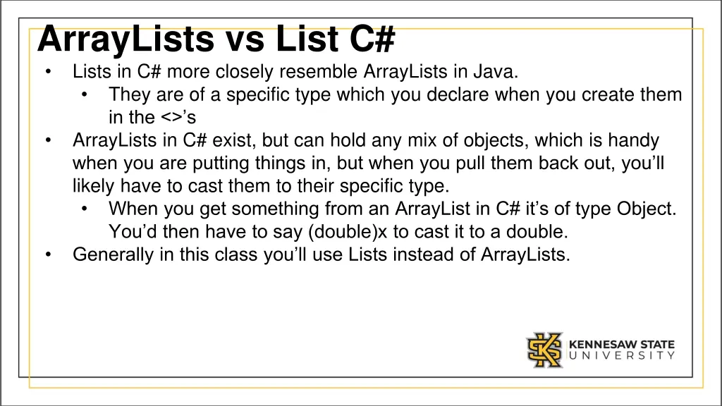 arraylists vs list c lists in c more closely