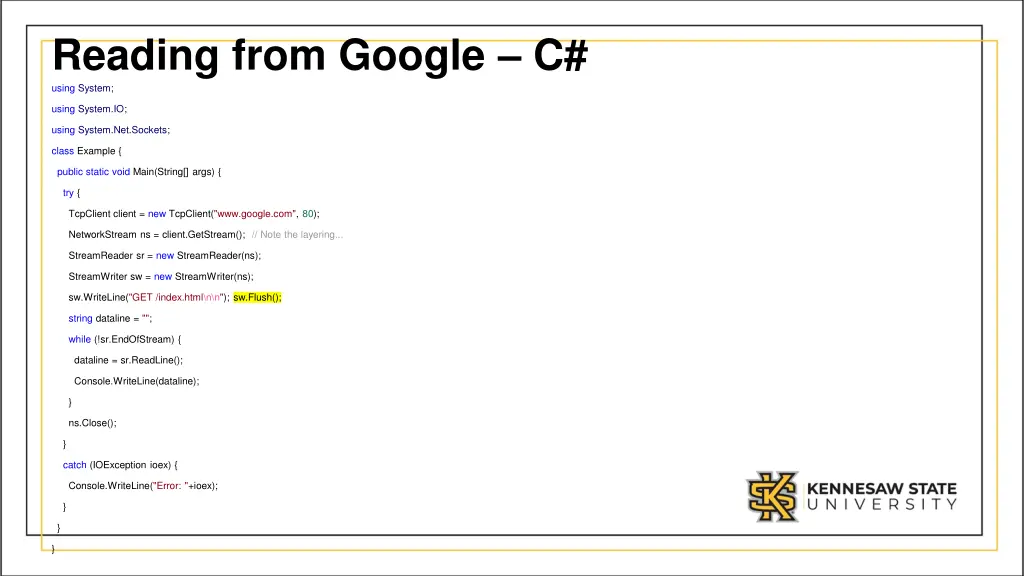 reading from google c using system