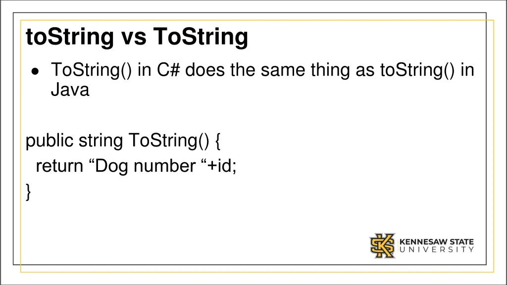 tostring vs tostring