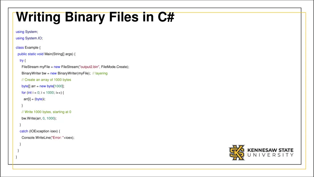 writing binary files in c