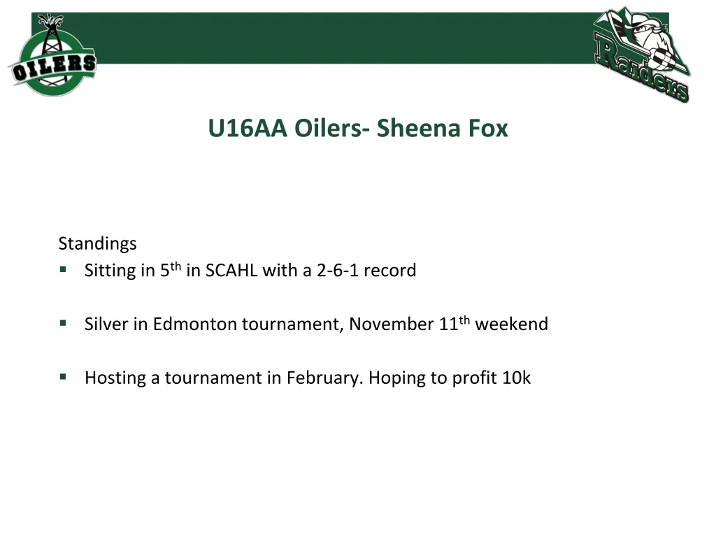 u16aa oilers sheena fox