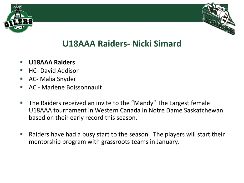 u18aaa raiders nicki simard