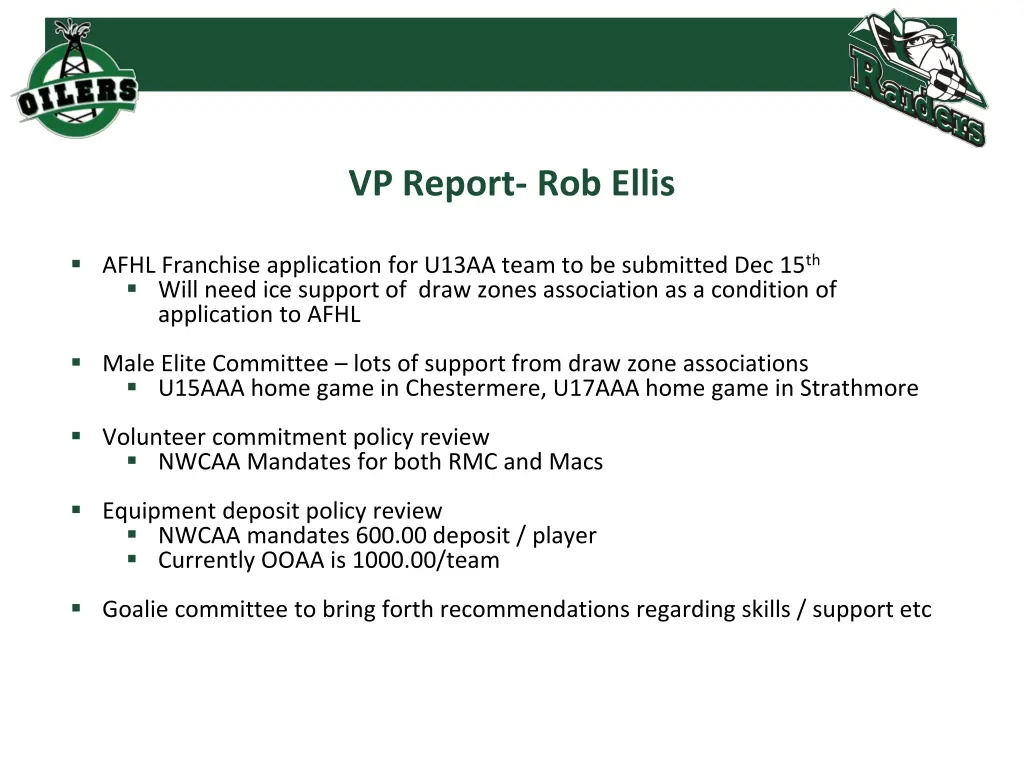 vp report rob ellis