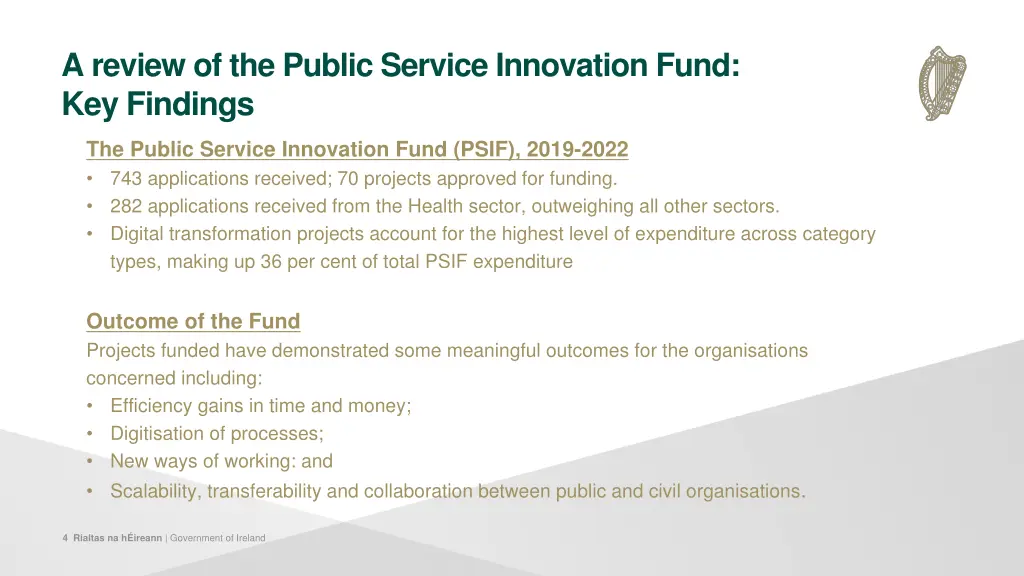 a review of the public service innovation fund 2