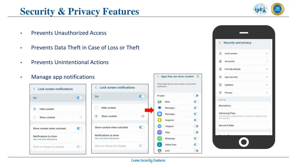 security privacy features