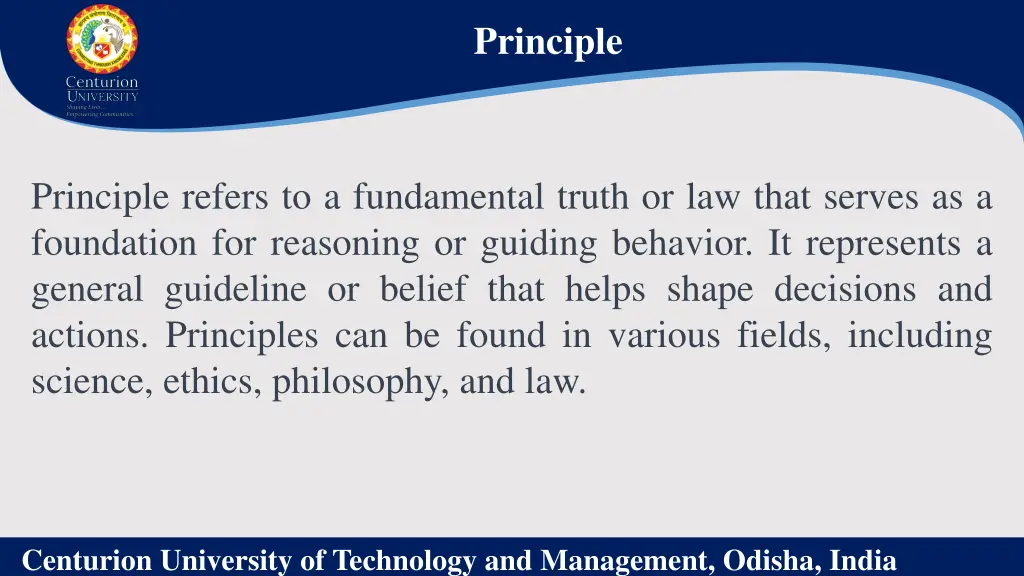 principle