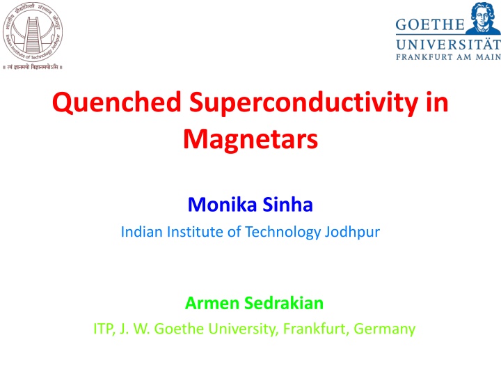 quenched superconductivity in magnetars