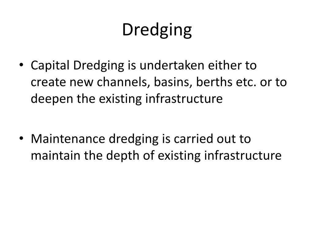 dredging
