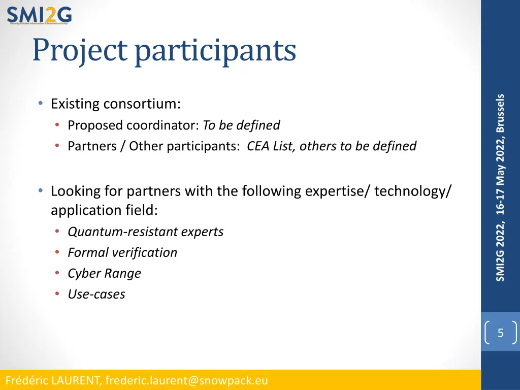 project participants