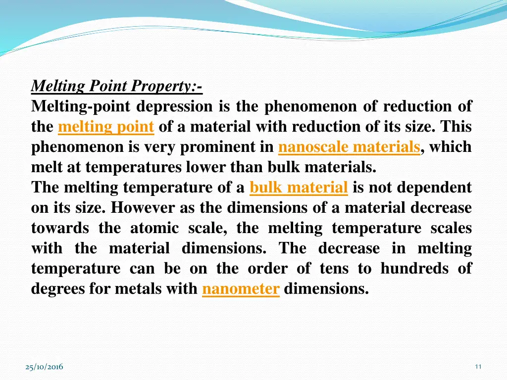 melting point property melting point depression