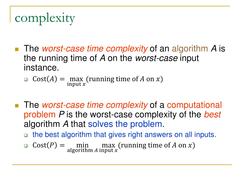 complexity