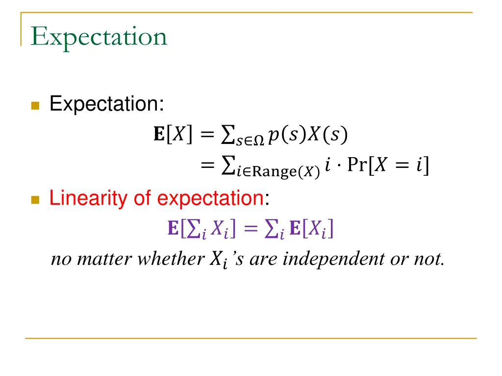 expectation