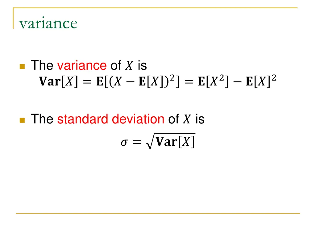 variance