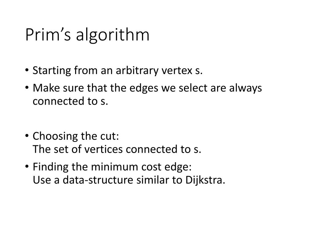 prim s algorithm