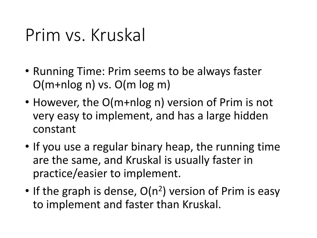 prim vs kruskal