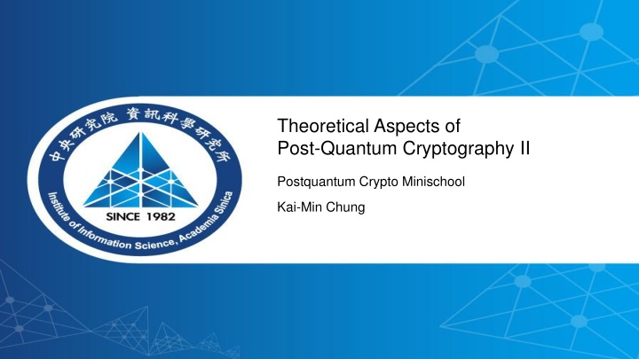 theoretical aspects of post quantum cryptography