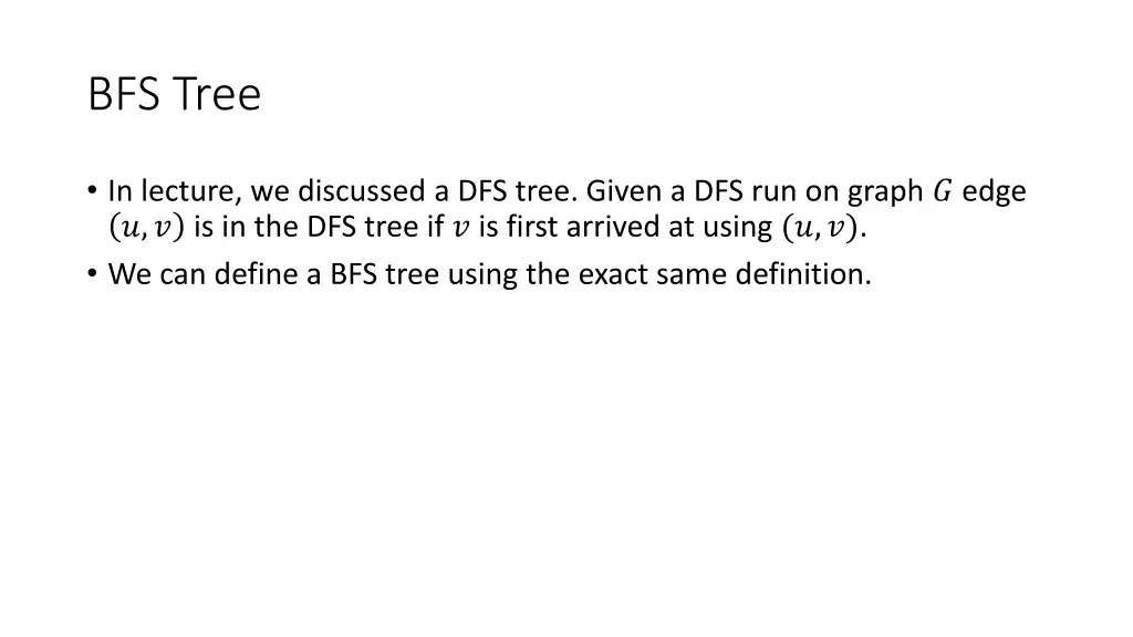 bfs tree