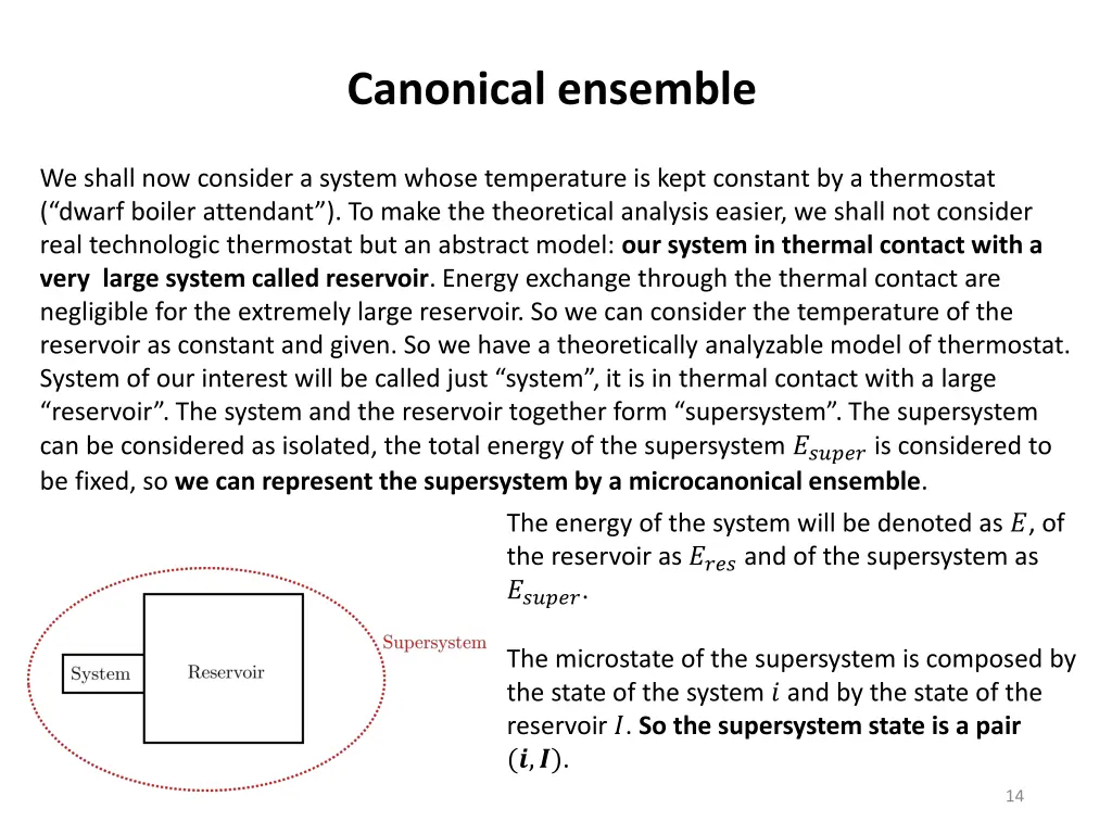 canonical ensemble